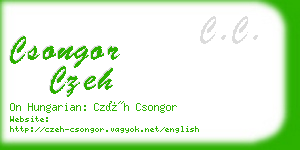 csongor czeh business card